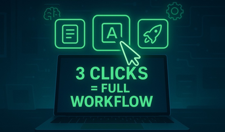 How to Use AI in Just 3 Clicks a Day (And Get More Done Than Ever)
